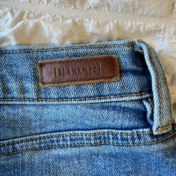 Blank NYC jean mini skirt with fringe size 29 - Picture 5 of 7